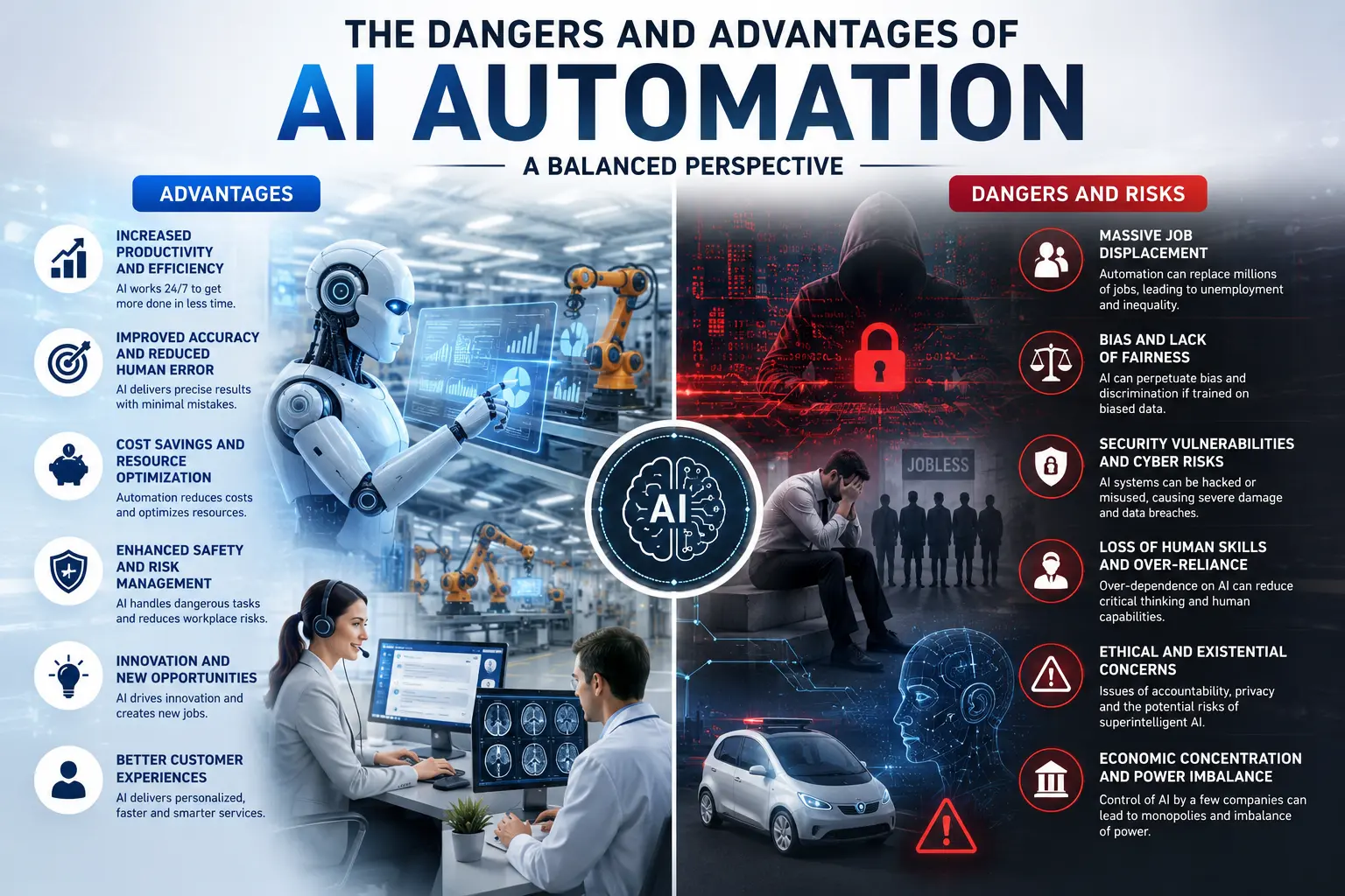 The Dangers and Advantages of AI Automation: A Balanced Perspective